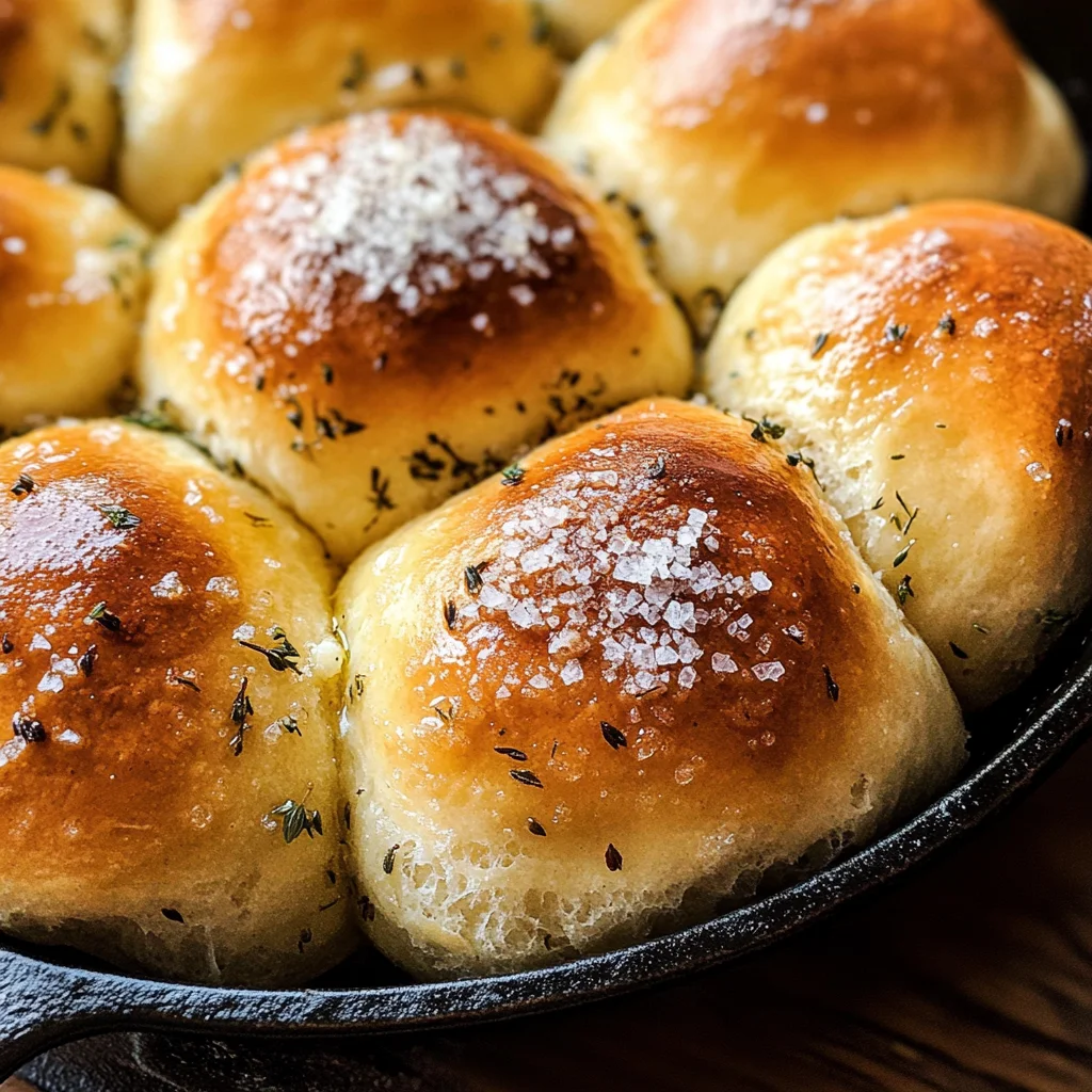 Sea Salt & Herb Skillet Rolls