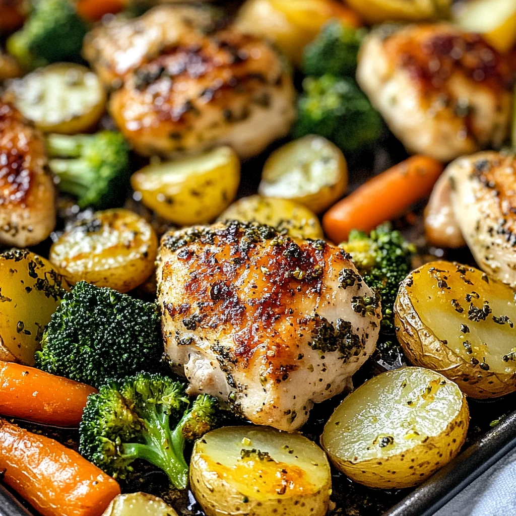 Sheet Pan Lemon Herb Chicken and Vegetables