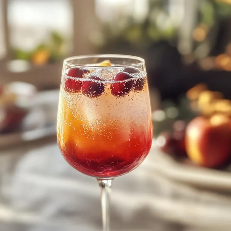 Sparkling Thanksgiving Cocktail
