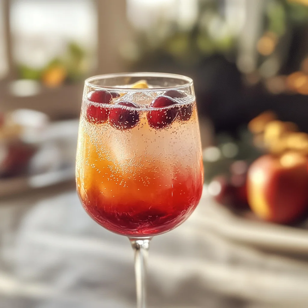 Sparkling Thanksgiving Cocktail
