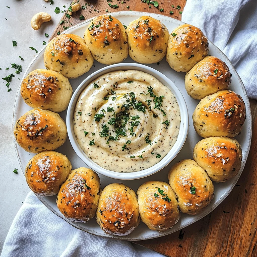 Vegan Garlic Dough Balls