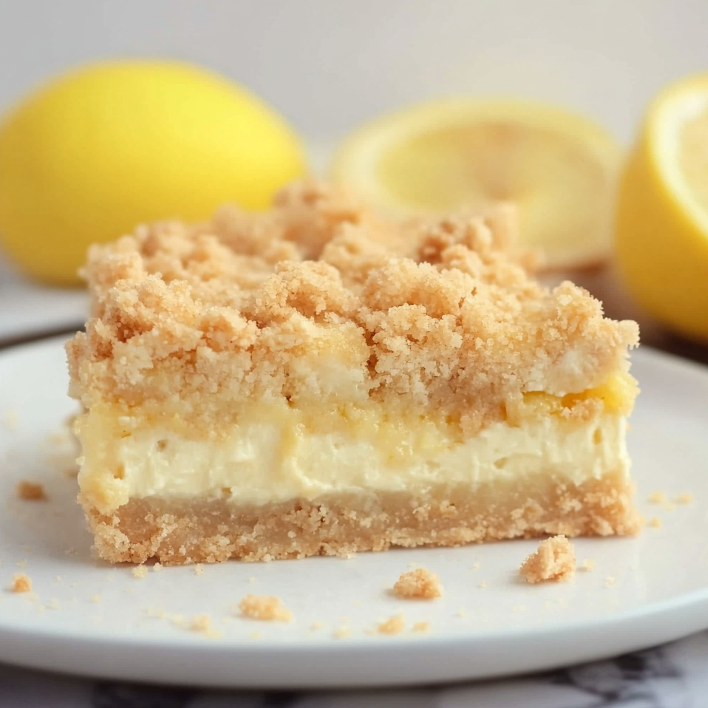 Lemon Cheesecake Crumb Bars