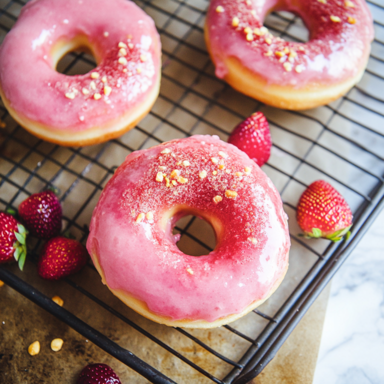 Strawberry Buttermilk Doughnuts Recipe