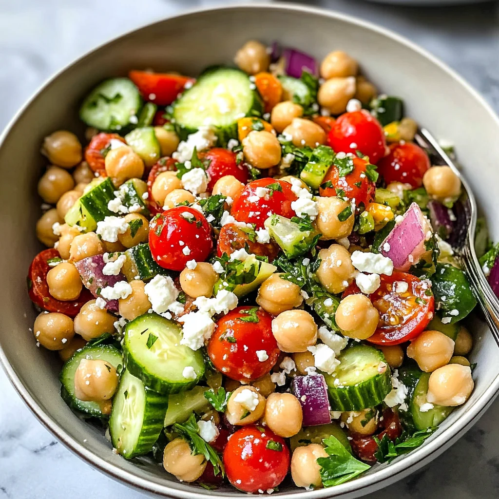 10-Minute Mediterranean Chickpea Salad