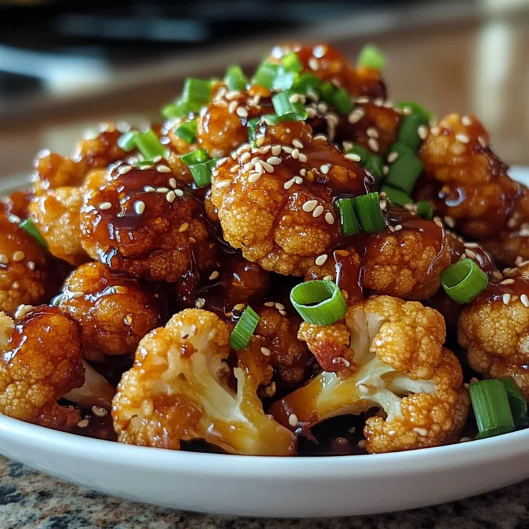 Amazing Sticky Honey Garlic Cauliflower in 5 Steps