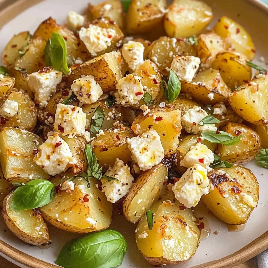 Baked Feta Potatoes