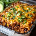 Beef Enchilada Casserole with Rice