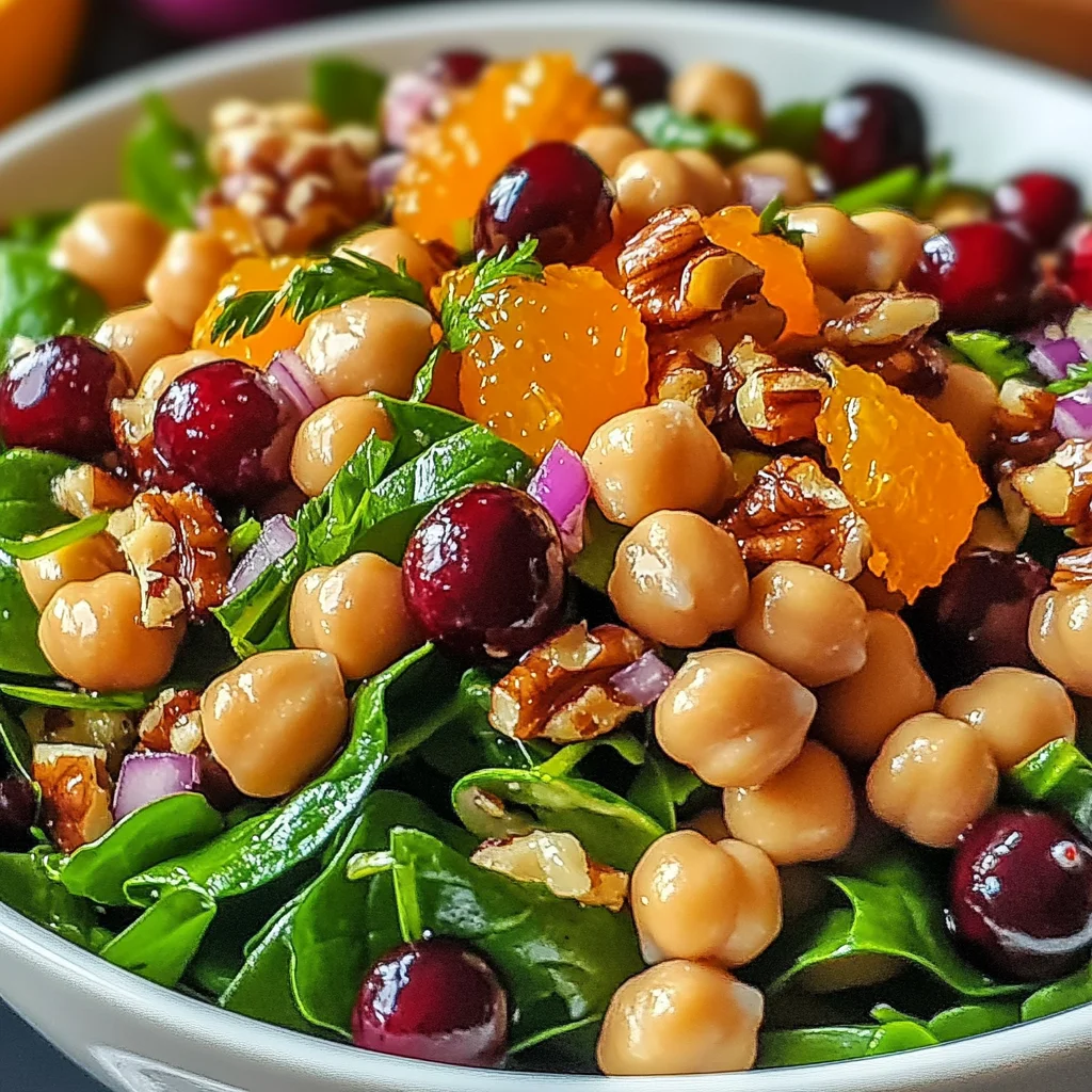 Brighten Your Day with Cranberry Walnut Chickpea Salad Delight