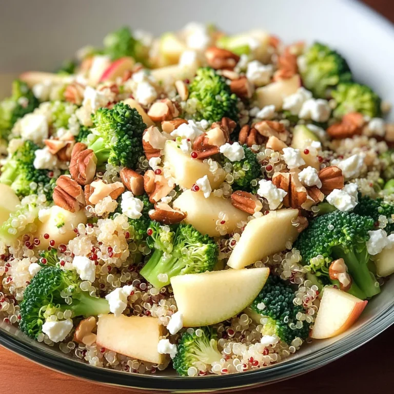 Broccoli Apple Quinoa Salad