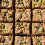 Brown Butter and Honey Pistachio Cookie Bars Recipe