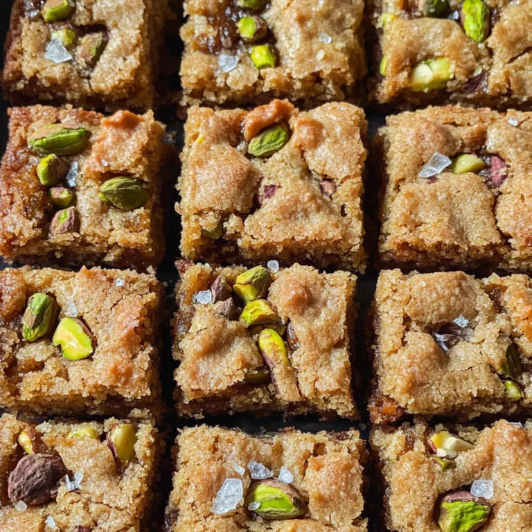 Brown Butter and Honey Pistachio Cookie Bars Recipe