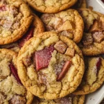 Brown Sugar Rhubarb Cookies