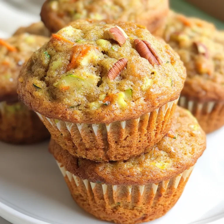 Carrot Cake Zucchini Muffins