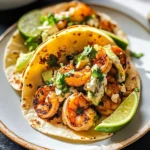 Cilantro Lime Shrimp Tacos with Creamy Slaw