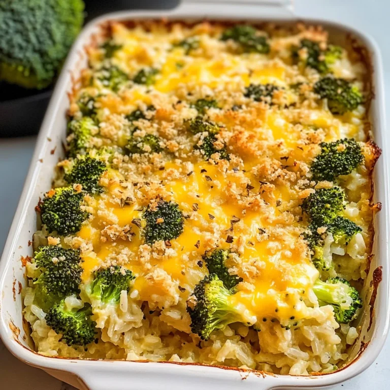 Creamy Broccoli Cheese Rice Casserole Everyone Will Love