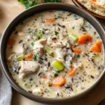 Creamy Crockpot Chicken Wild Rice Soup