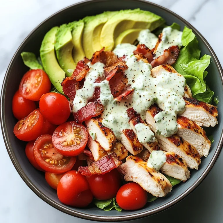 Creamy Ranch BLT Chicken Salad Bowl