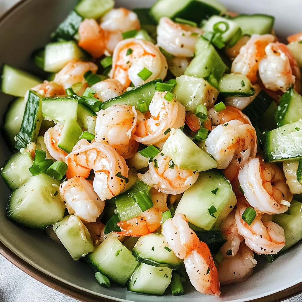 Cucumber Shrimp Salad
