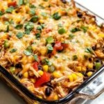 Easy Chicken Burrito Casserole