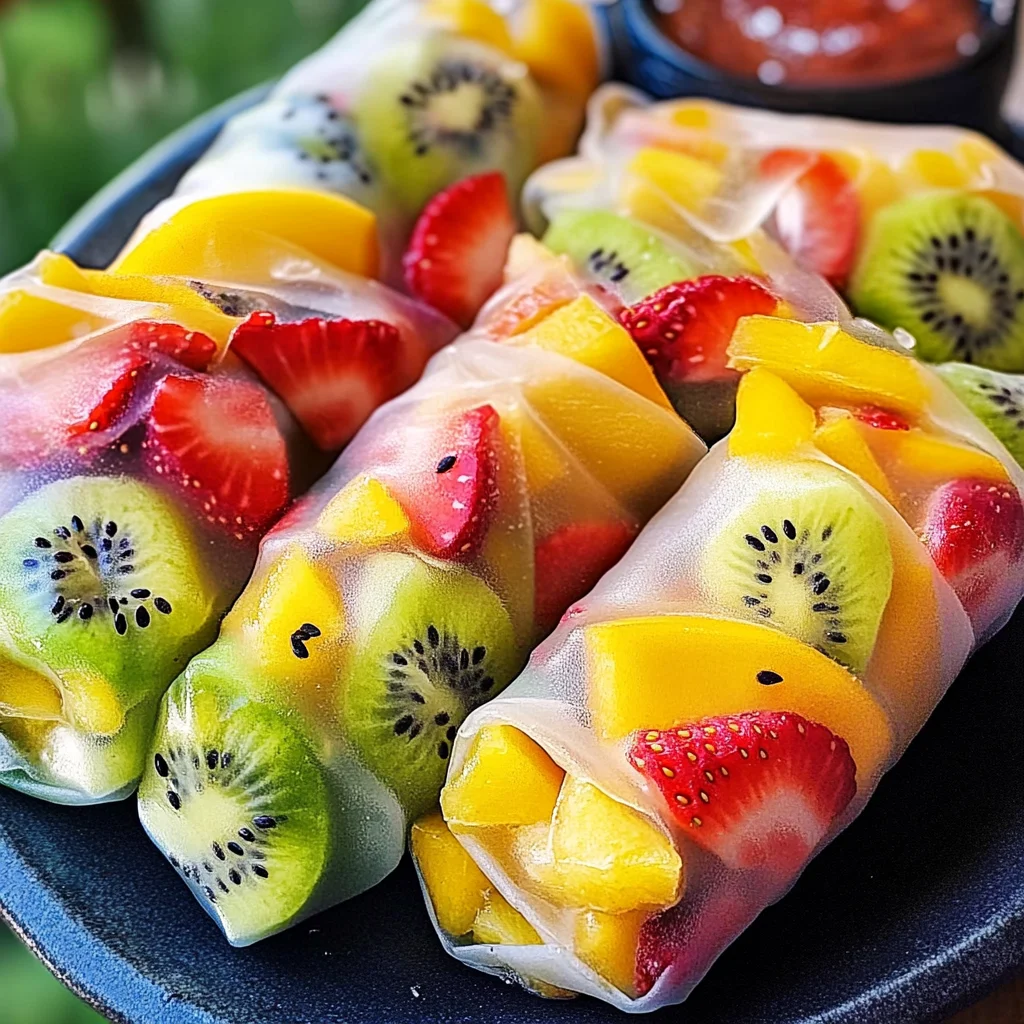 Fruit Spring Rolls - Kids Party Favorite!