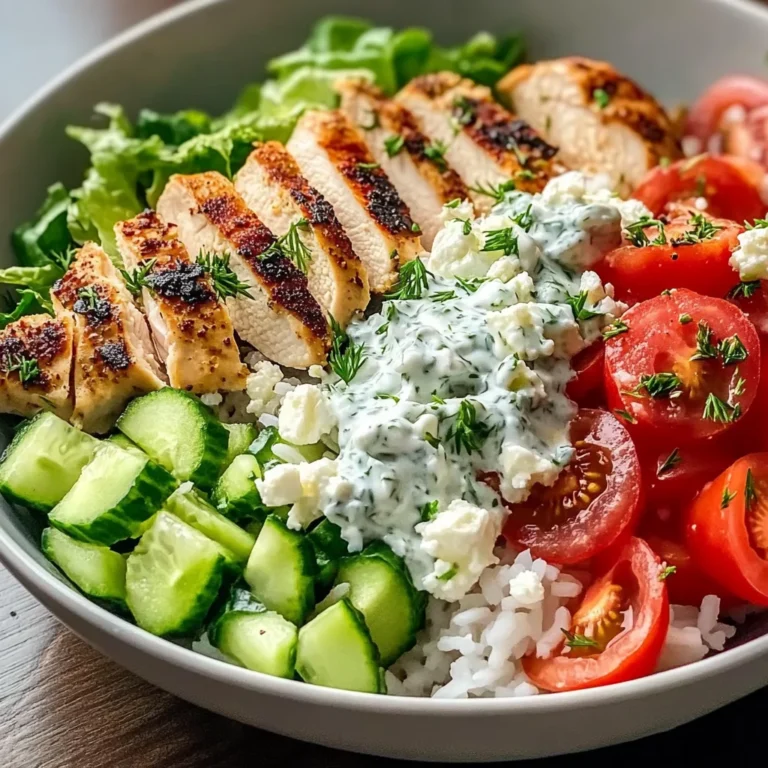 Juicy Mediterranean Chicken Bowl with Rice