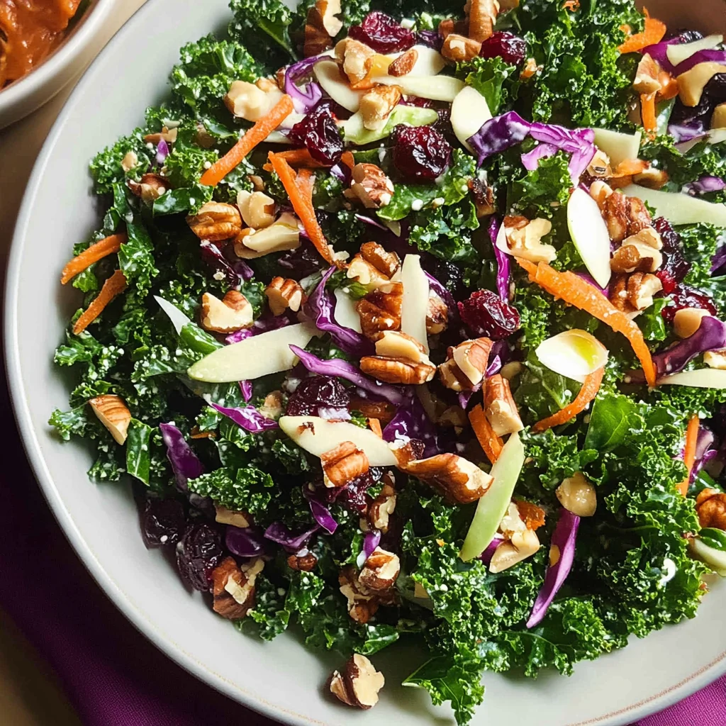 Kale Salad with Cranberries