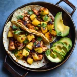 One Pan Chicken & Pineapple Tacos