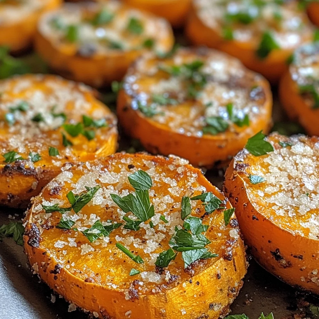 Parmesan Herb Sweet Potato Medallions Recipe