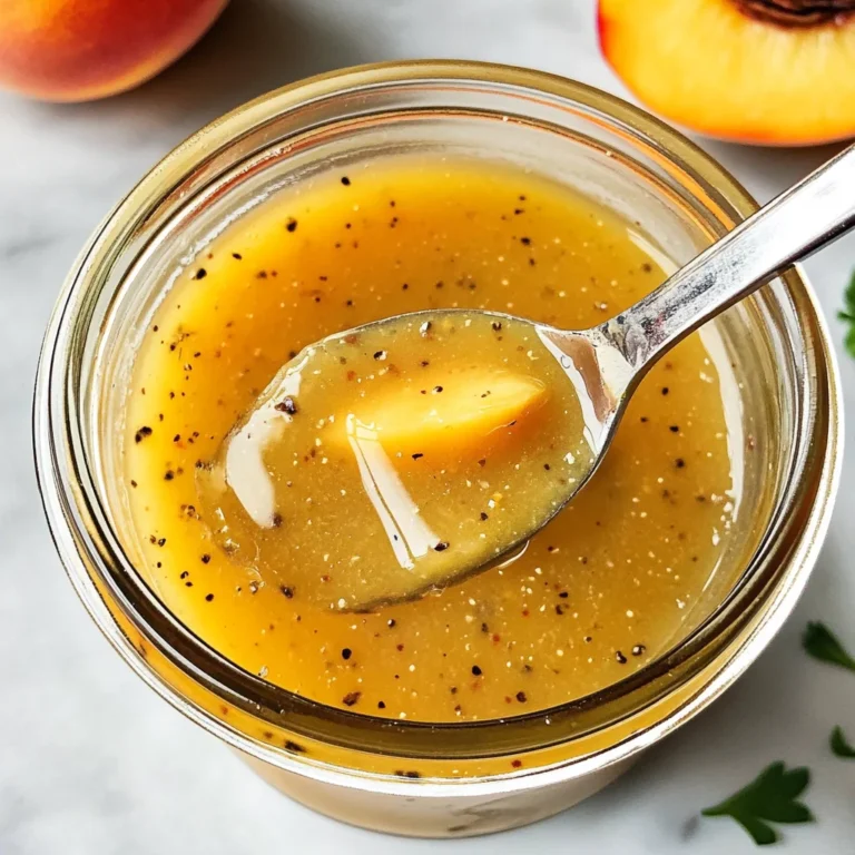 Peach Honey Dijon Balsamic Vinaigrette