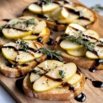 Pear and Brie Crostini