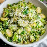 Sautéed Shredded Brussels Sprouts with Parmesan