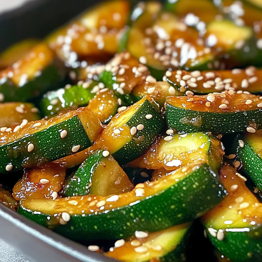 Simple Soy Glazed Hibachi Zucchini - Homefoodkitchen
