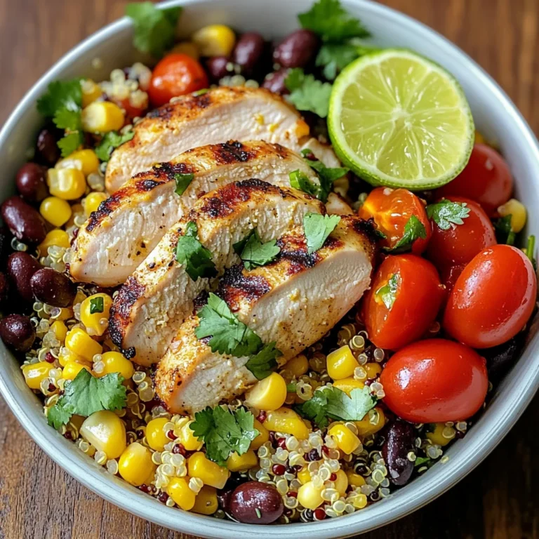 Southwest Quinoa Chicken Salad with Lime Dressing