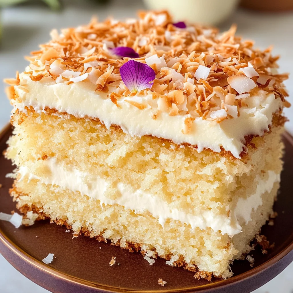 Sticky Coconut Cake