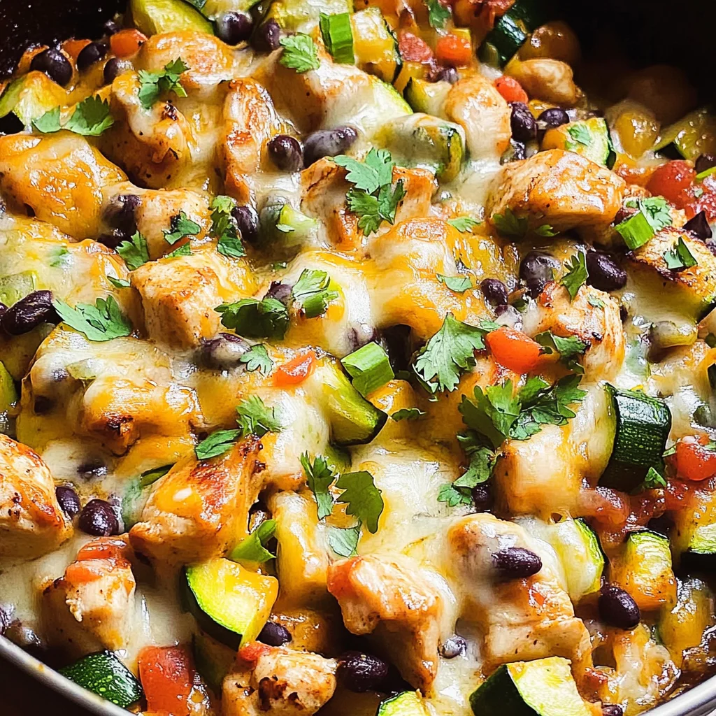 Tex Mex Chicken and Zucchini Recipe
