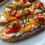 Tomato Crostini with Whipped Feta | Recipes