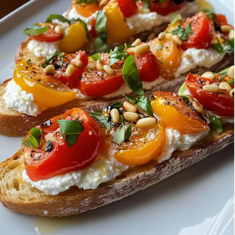 Tomato Crostini with Whipped Feta | Recipes