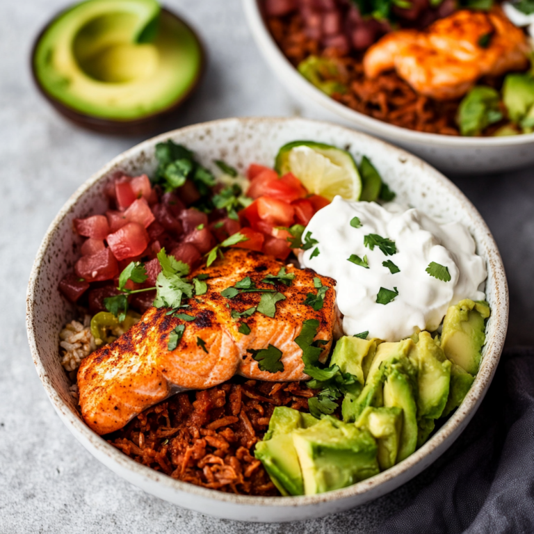 Delicous Salmon Taco Bowls