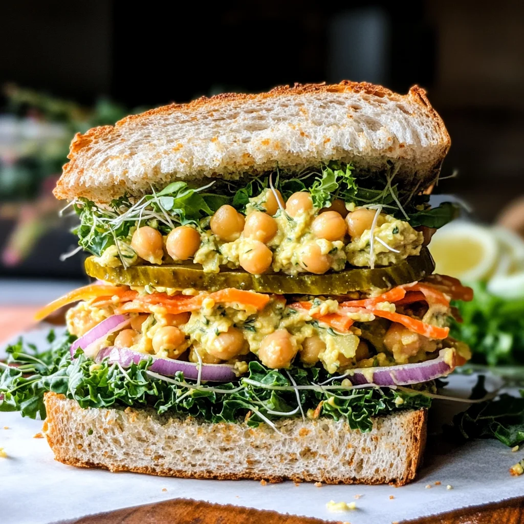 10 Minute Smashed Chickpea Salad Sandwich