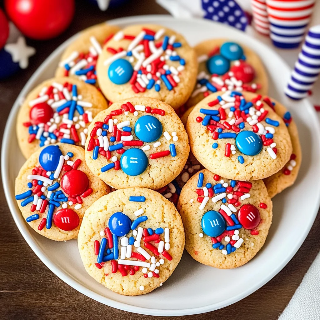 4th of July Fireworks Cookies