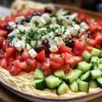7 Layer Greek Hummus Dip
