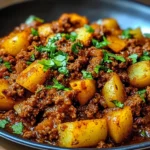 Aloo Keema Ground Meat with Potatoes