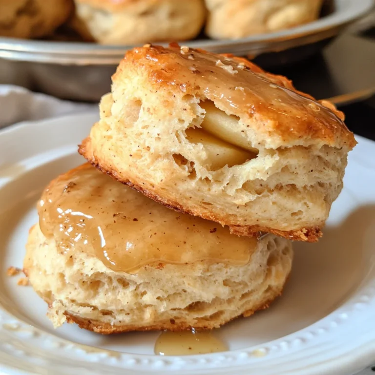 Apple Biscuits with Honey Butter Glaze