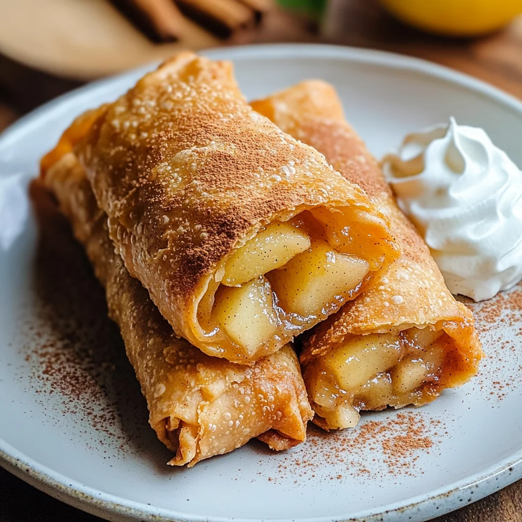 Apple Pie Egg Rolls