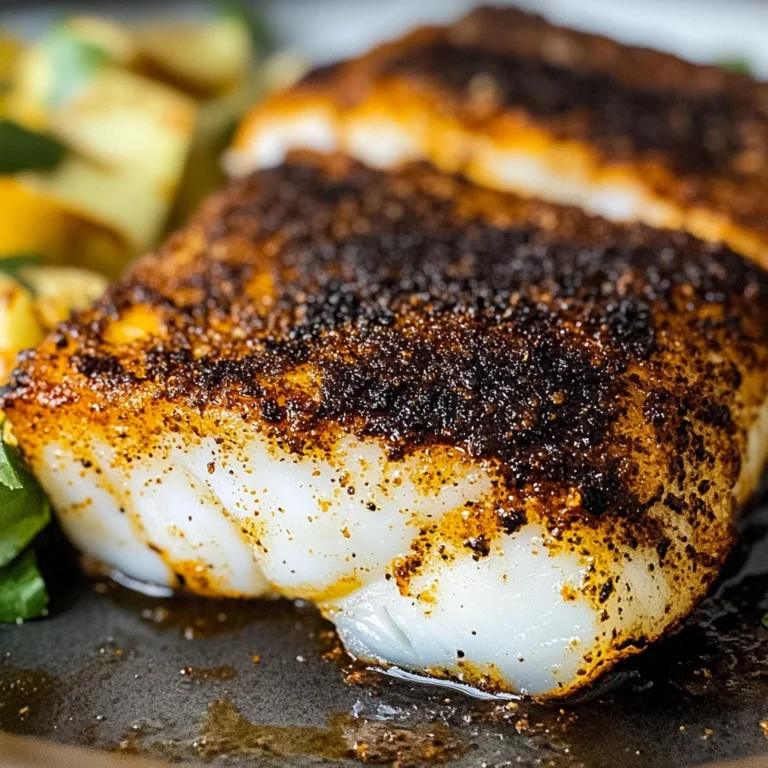 Baked Blackened Cod