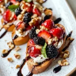 Berries & Goat Cheese Crostini