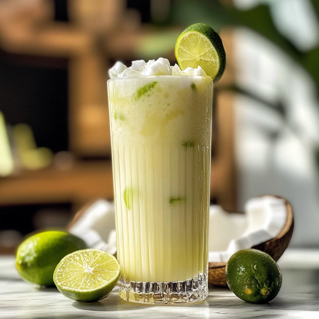 Brazilian Lemonade with Coconut