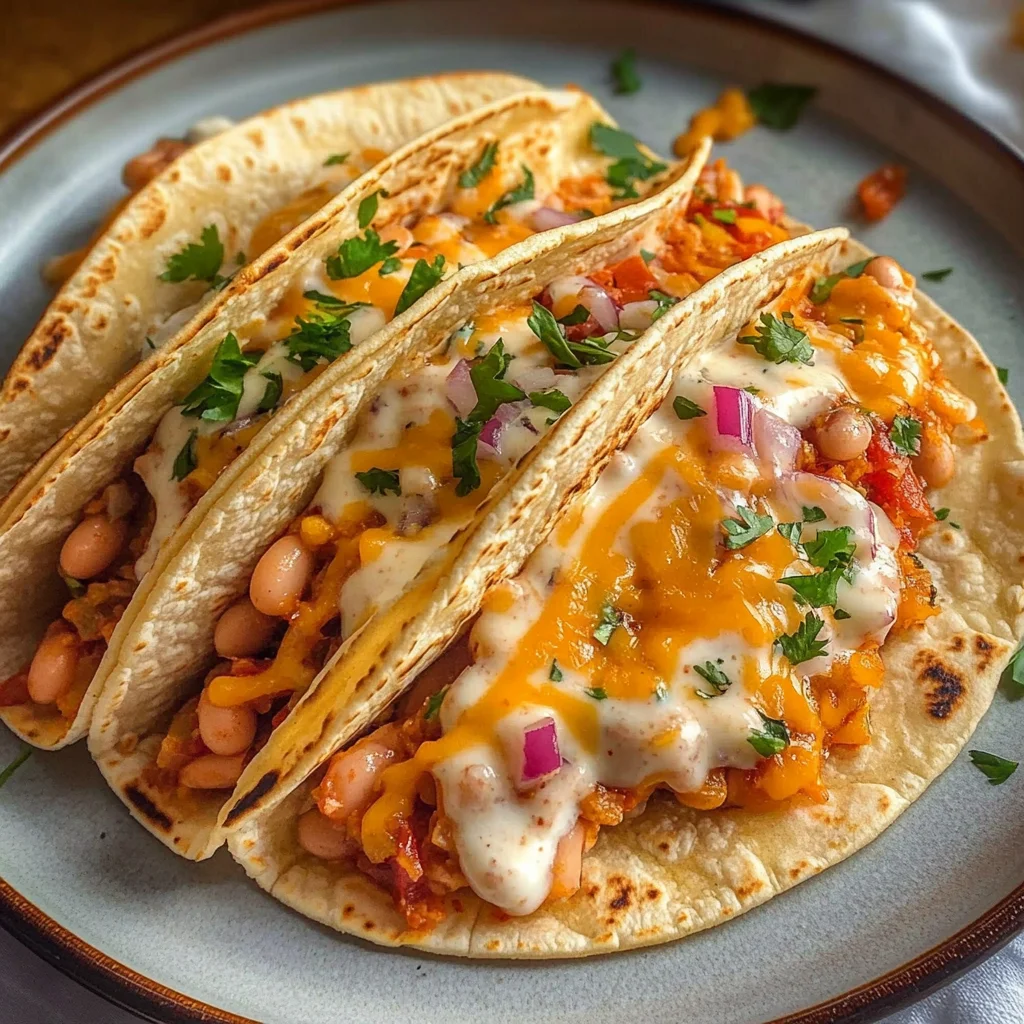 Buffalo White Bean Tacos