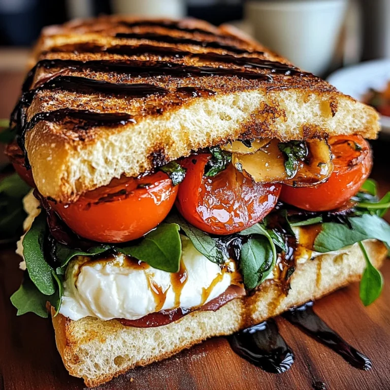 Burrata Caprese Sandwich with Cherry Tomato Confit
