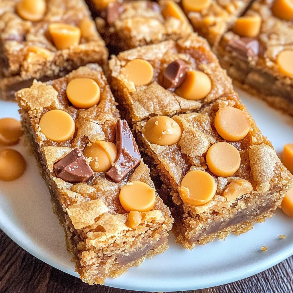 Butterscotch Toffee Cookie Bars